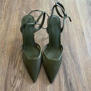 Steve Madden Green Strappy Heels
